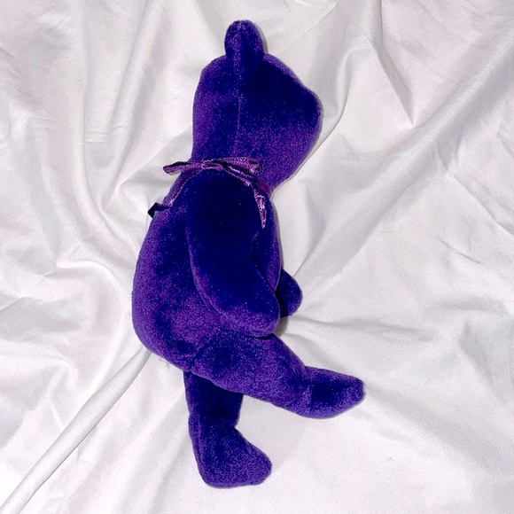 TY The Beanie Babies Collection 1997 Princess purple bear - Picture 4 of 9